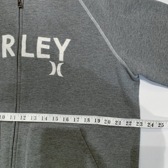 Hurley Full Zip Men's Hoodie XL Gray Jacket Insulated Sweater Jacket Thick Lined - Picture 6 of 10
